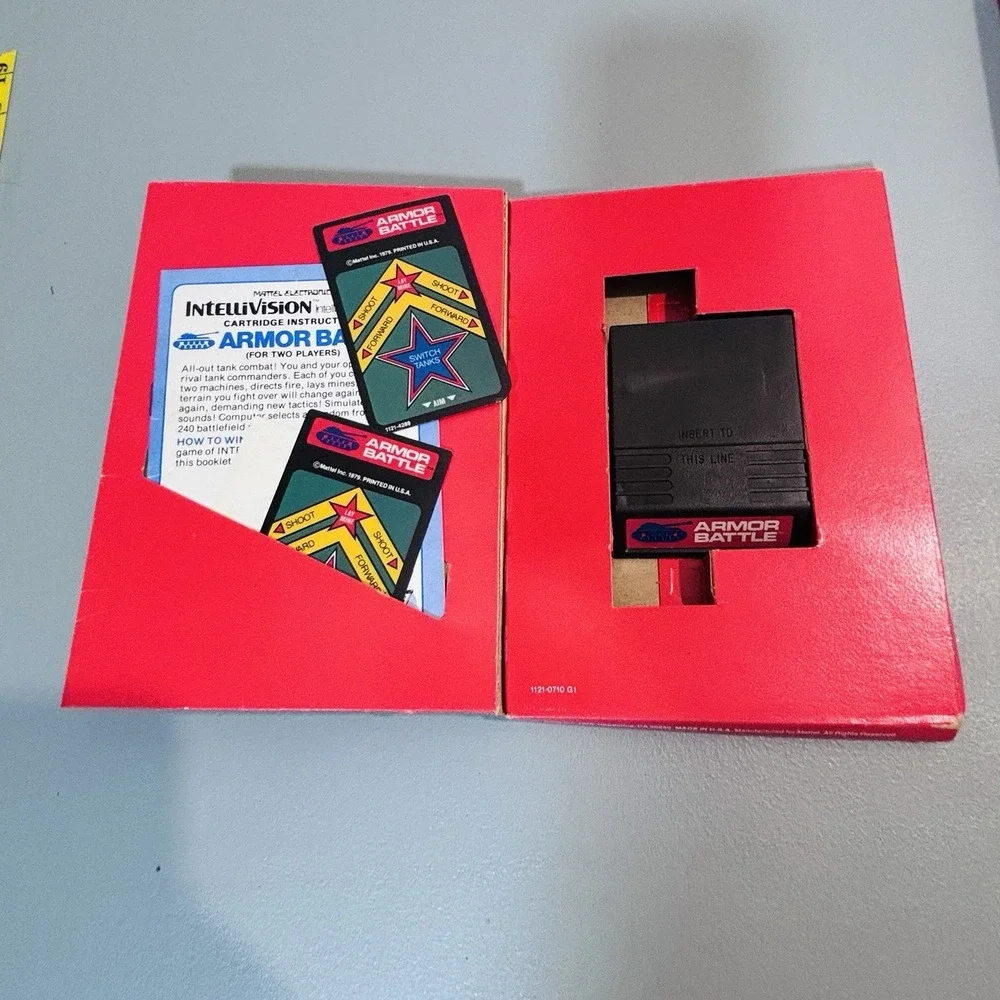 Intellivision Armor Battle Mattel Electronics Video Game 1979 Box Manual